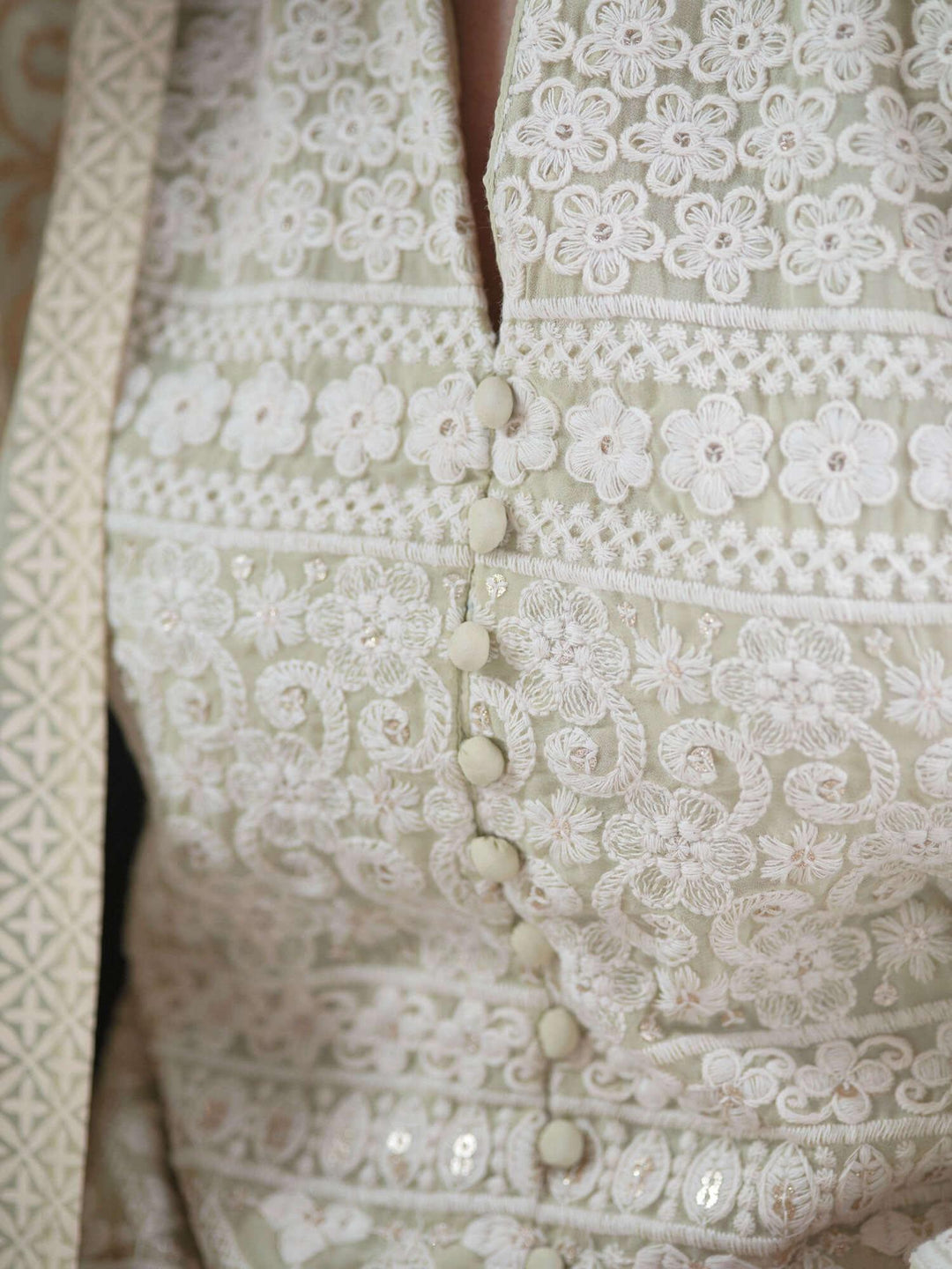  AMAIRA Green Embroidered Georgette Suit Set 